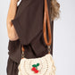 Cherry Crochet Crossbody Bag