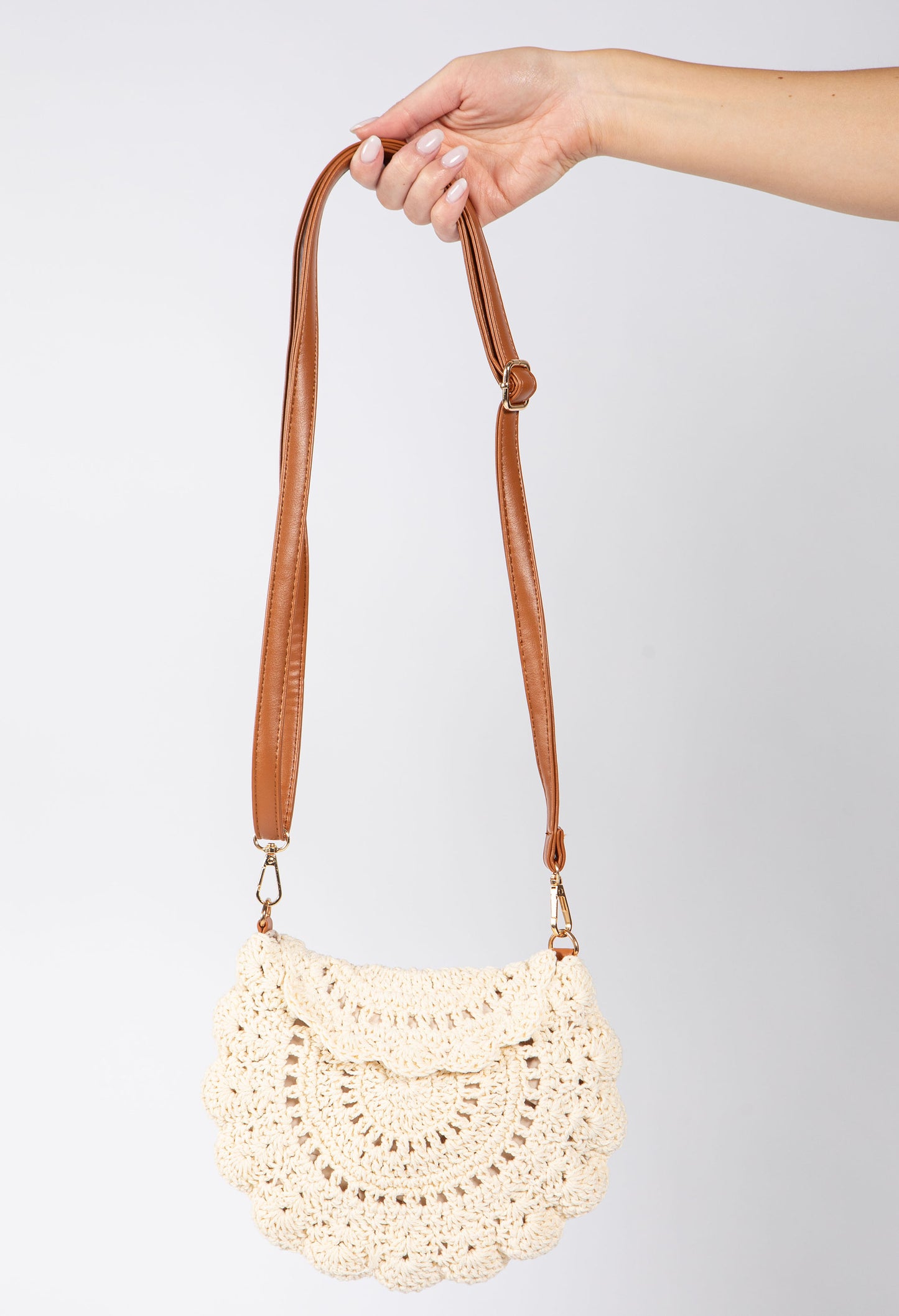 Cherry Crochet Crossbody Bag