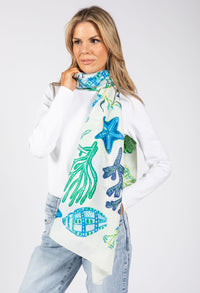Under the Sea Print Scarf