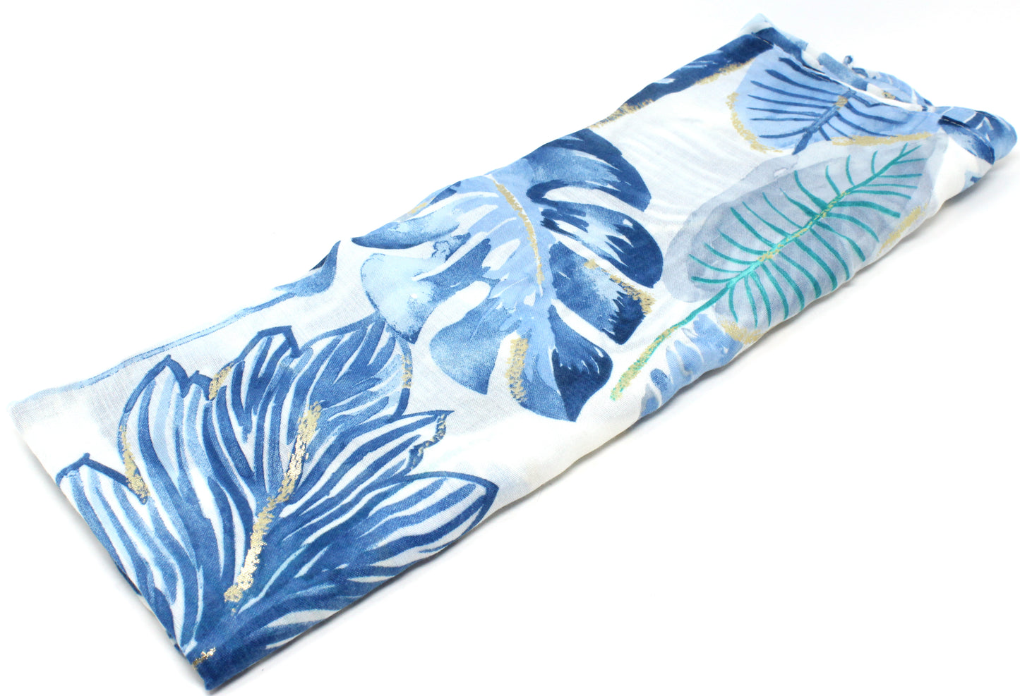 Tropical Leaf Print Scarf