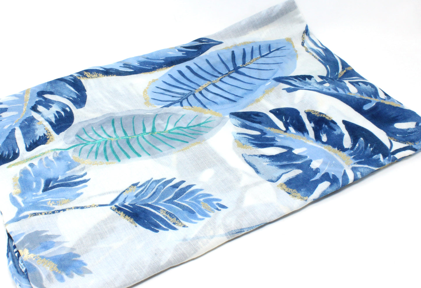 Tropical Leaf Print Scarf