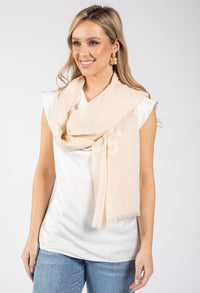 Blossom Embroidered Scarf