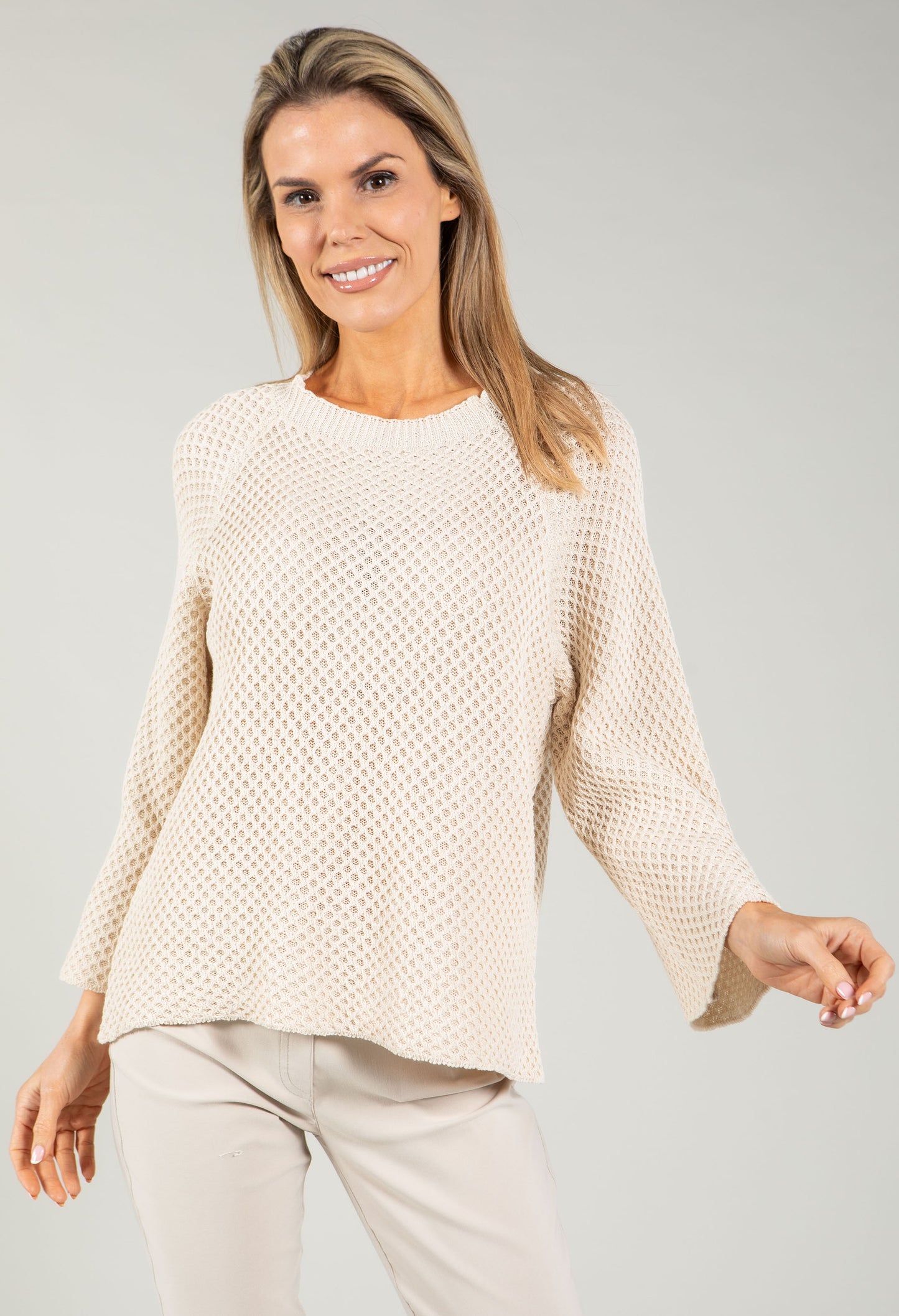 Honeycomb Knit Jumper