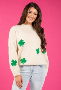 Shamrock Fluffy Knit Jumper