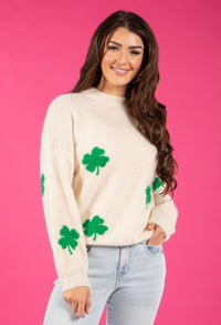 Shamrock Fluffy Knit Jumper