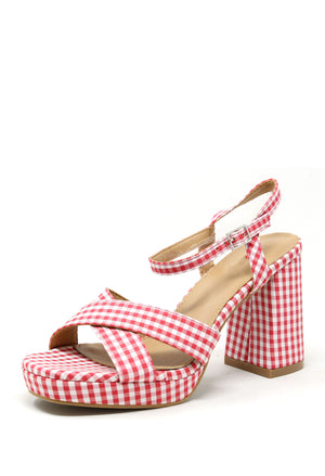 Gingham High Heel