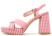 Gingham High Heel