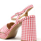 Gingham High Heel
