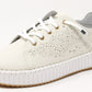 laser cut detail trainer with ribbed platform sole