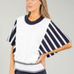 Striped Fine Knit Top