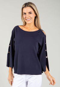 Cut-Out Detail Knit Top