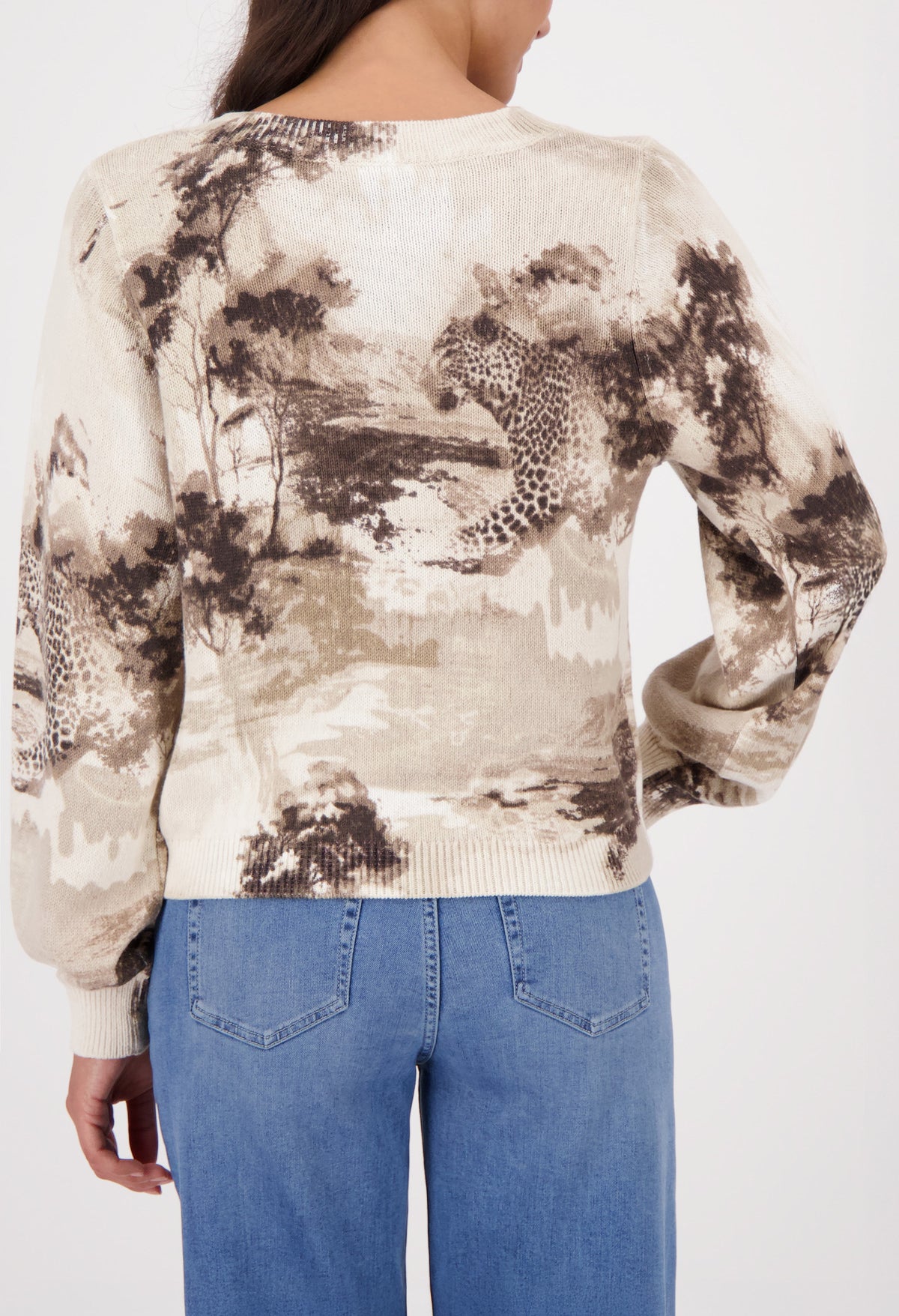 Savanna Print Knit Jumper