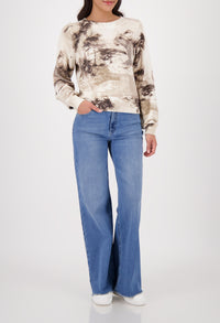 Savanna Print Knit Jumper