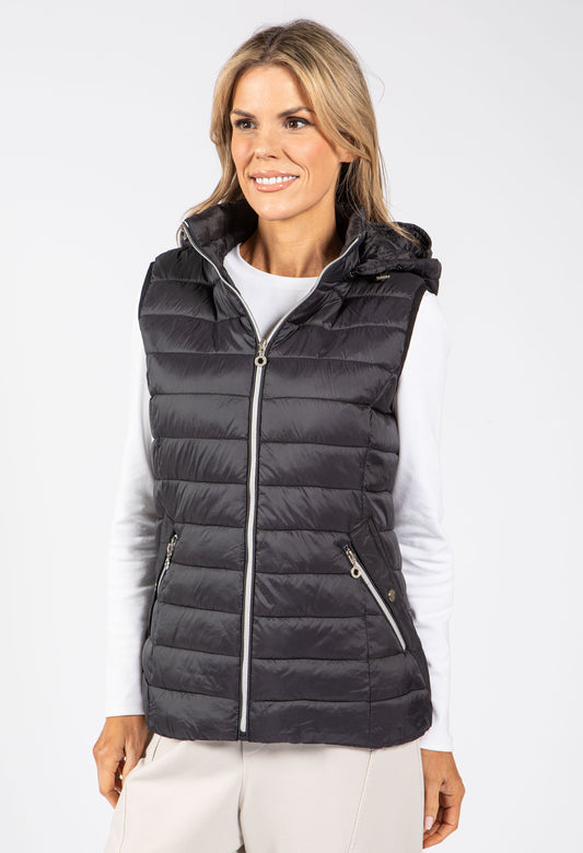 Hooded Quilted Gilet