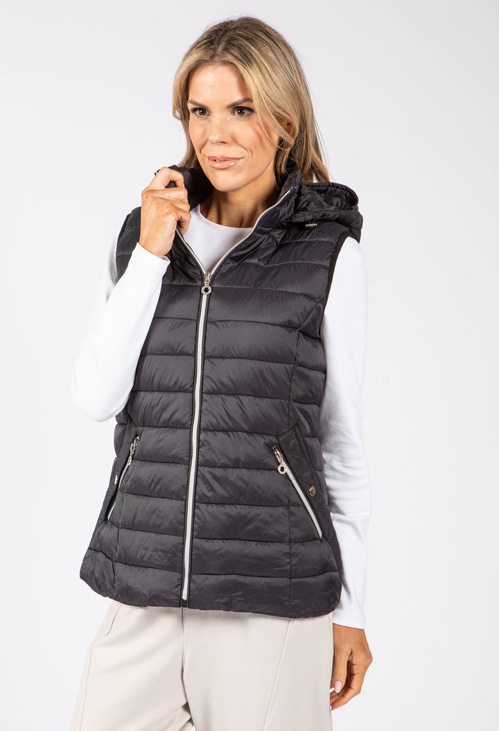 Hooded Quilted Gilet