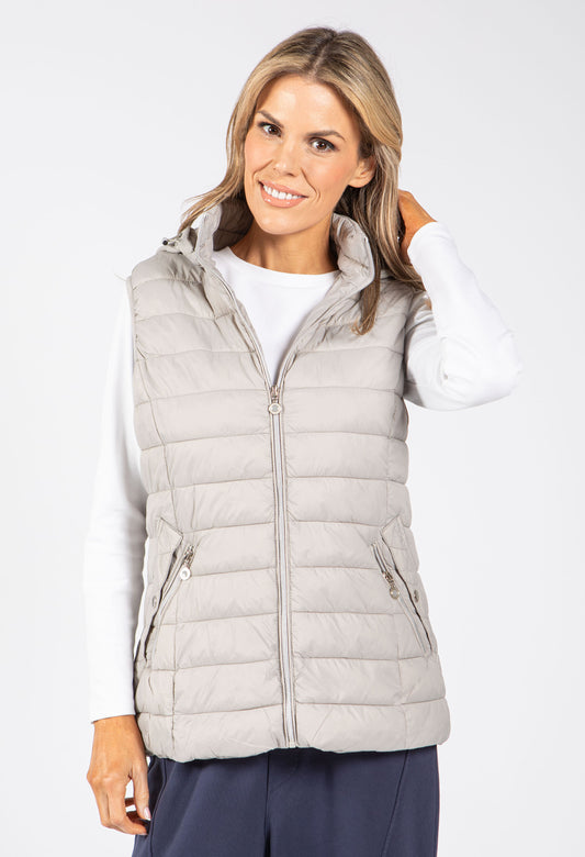 Hooded Quilted Gilet