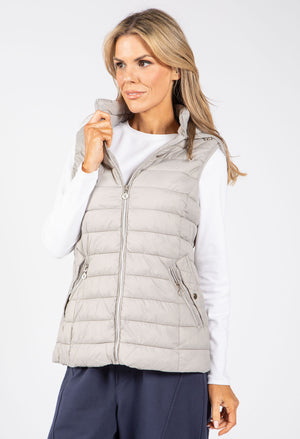 Hooded Quilted Gilet