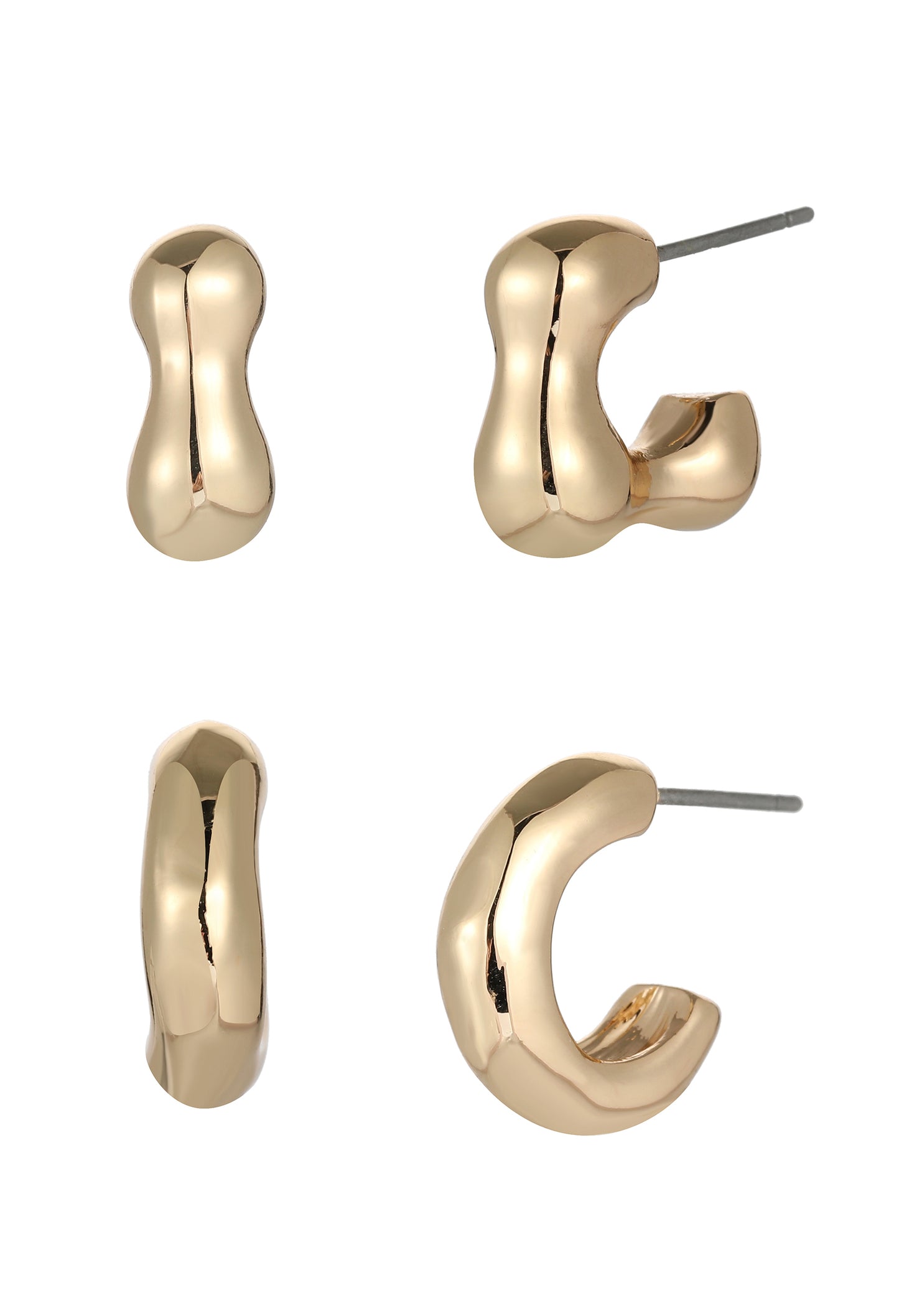 Double Pack Of Hoop Earrings