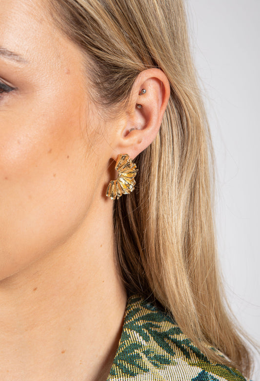 Half Petal Earrings