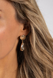 Diamante Teardrop Earrings