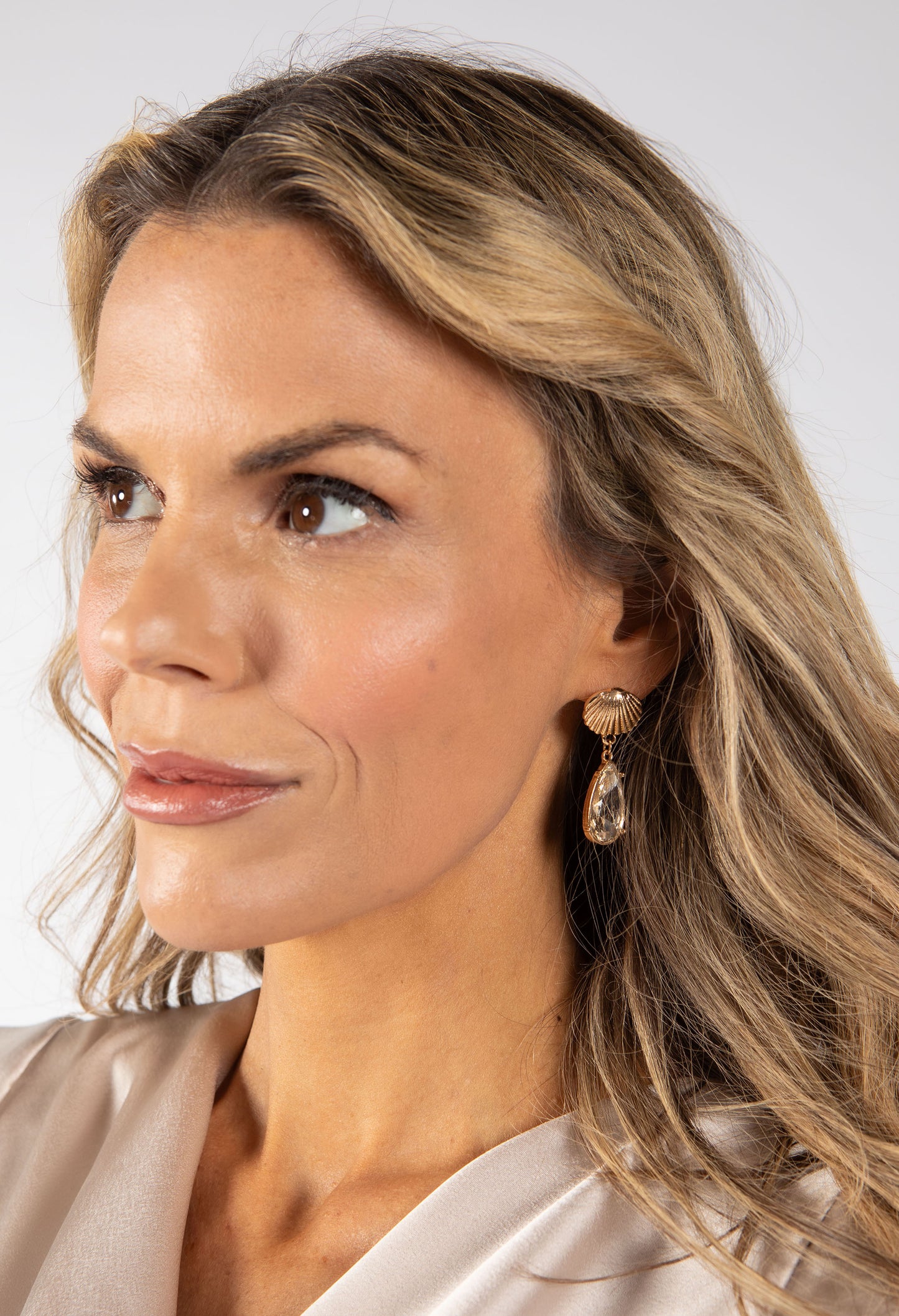 Diamante Teardrop Earrings