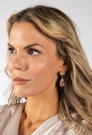 Diamante Teardrop Earrings