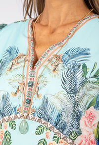 Turquoise Teardrop Pendant Necklace