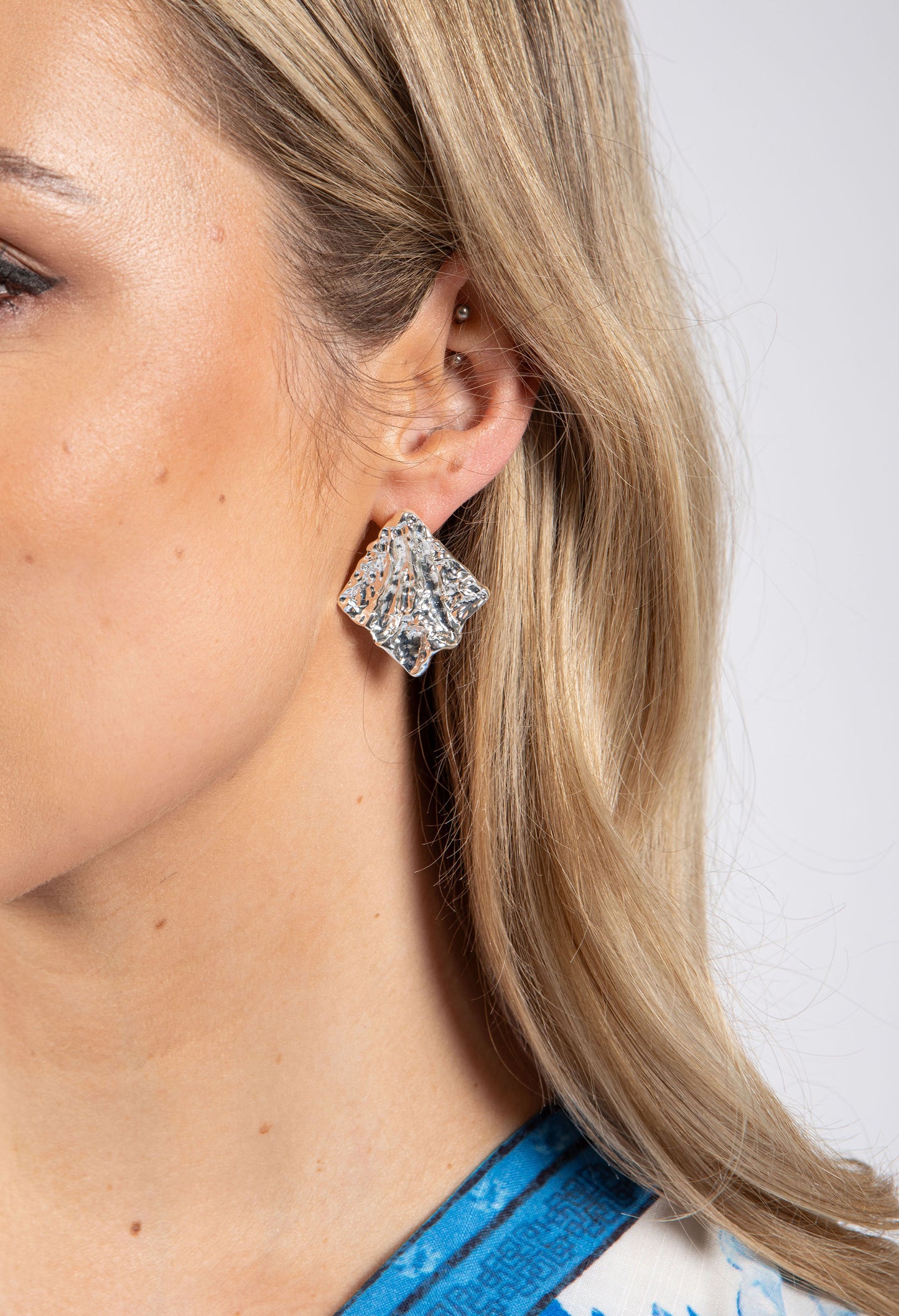 Textured Petal Earrings
