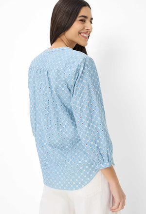 Velia Cotton Embroidered Blouse