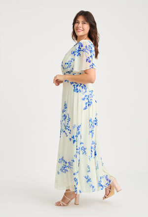 Isabelle Curve+ Float Sleeve Maxi Dress