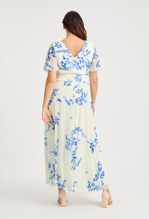 Isabelle Curve+ Float Sleeve Maxi Dress