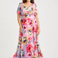 Isabelle Curve+ Float Sleeve Maxi Dress