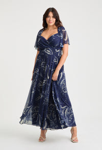 Kemi Bolero Wrap Bodice Maxi Curve+ Dress