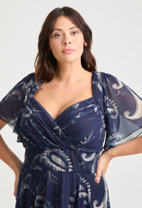 Kemi Bolero Wrap Bodice Maxi Curve+ Dress