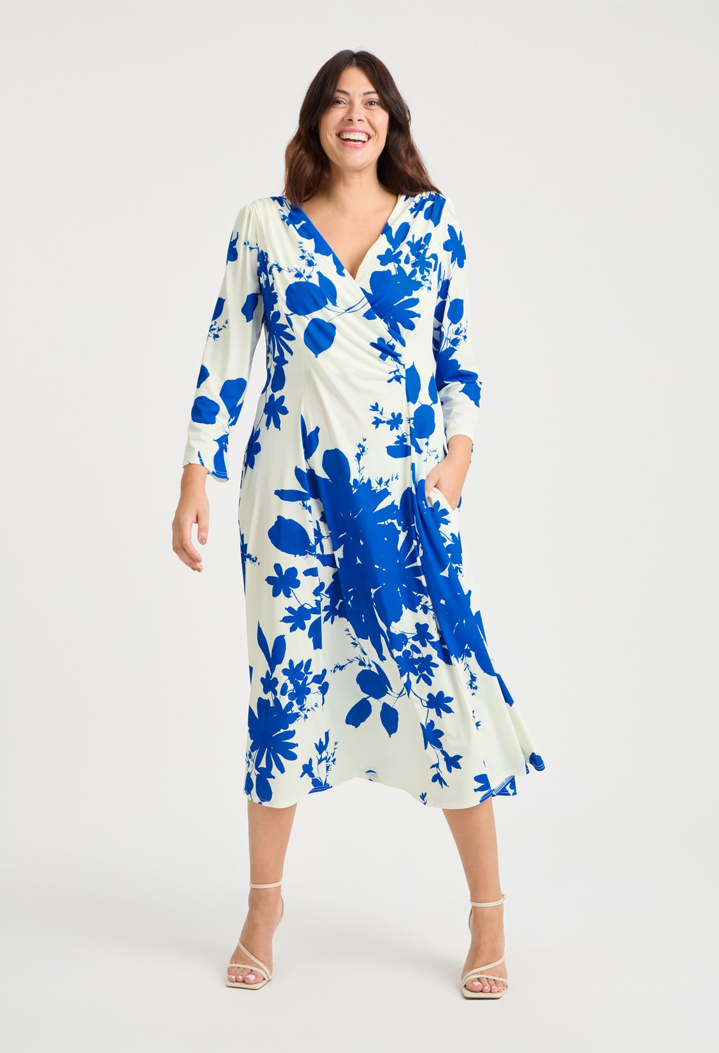 Katie Wrap Midi Curve+ Dress