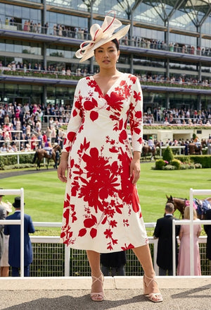 Katie Wrap Midi Curve+ Dress