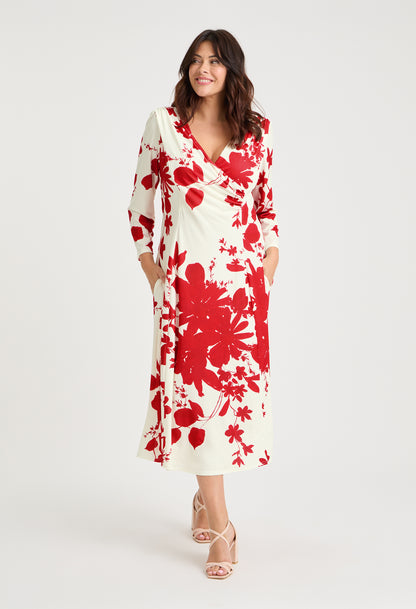 Katie Wrap Midi Curve+ Dress