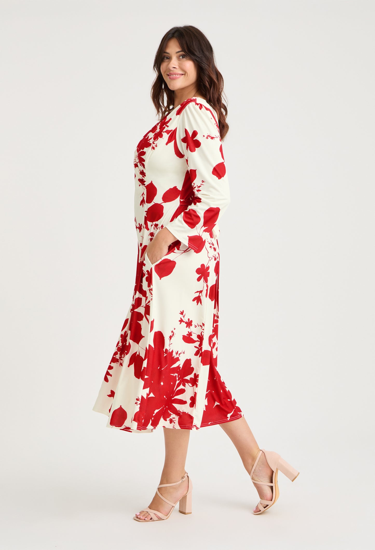 Katie Wrap Midi Curve+ Dress