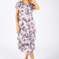 Floral Chiffon Midi Dress