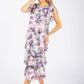 Floral Chiffon Midi Dress