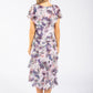 Floral Chiffon Midi Dress