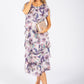 Floral Chiffon Midi Dress