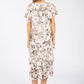 Floral Chiffon Midi Dress
