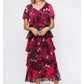 Floral Chiffon Midi Dress