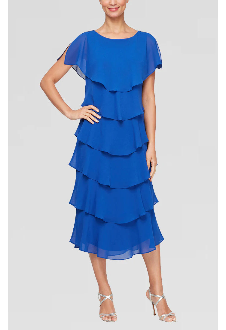 Georgette Chiffon Midi Dress