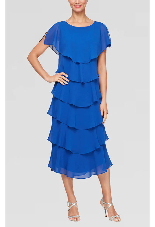 Georgette Chiffon Midi Dress