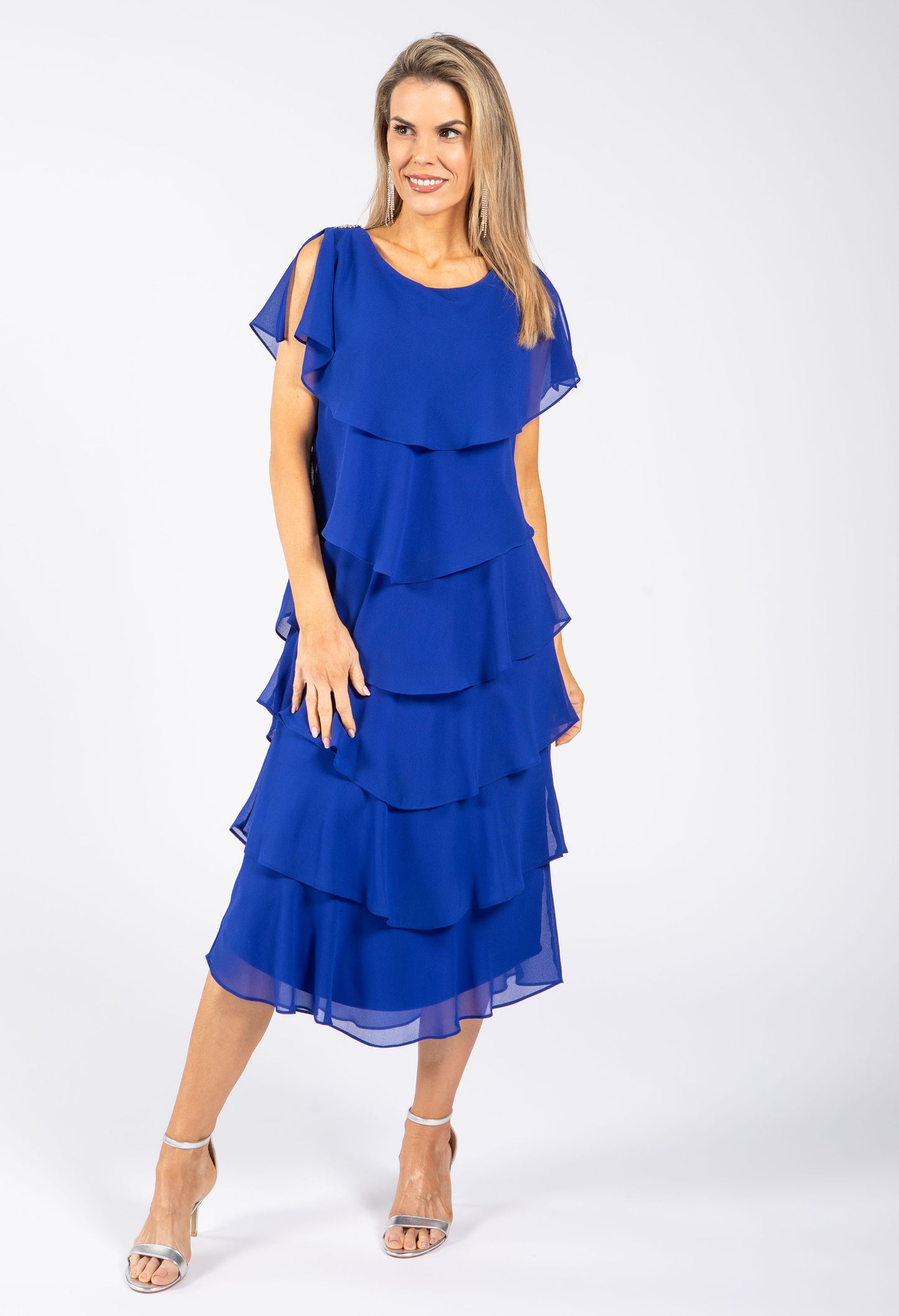 Georgette Chiffon Midi Dress