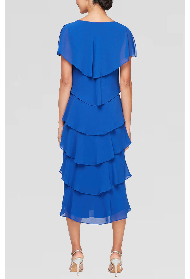 Georgette Chiffon Midi Dress