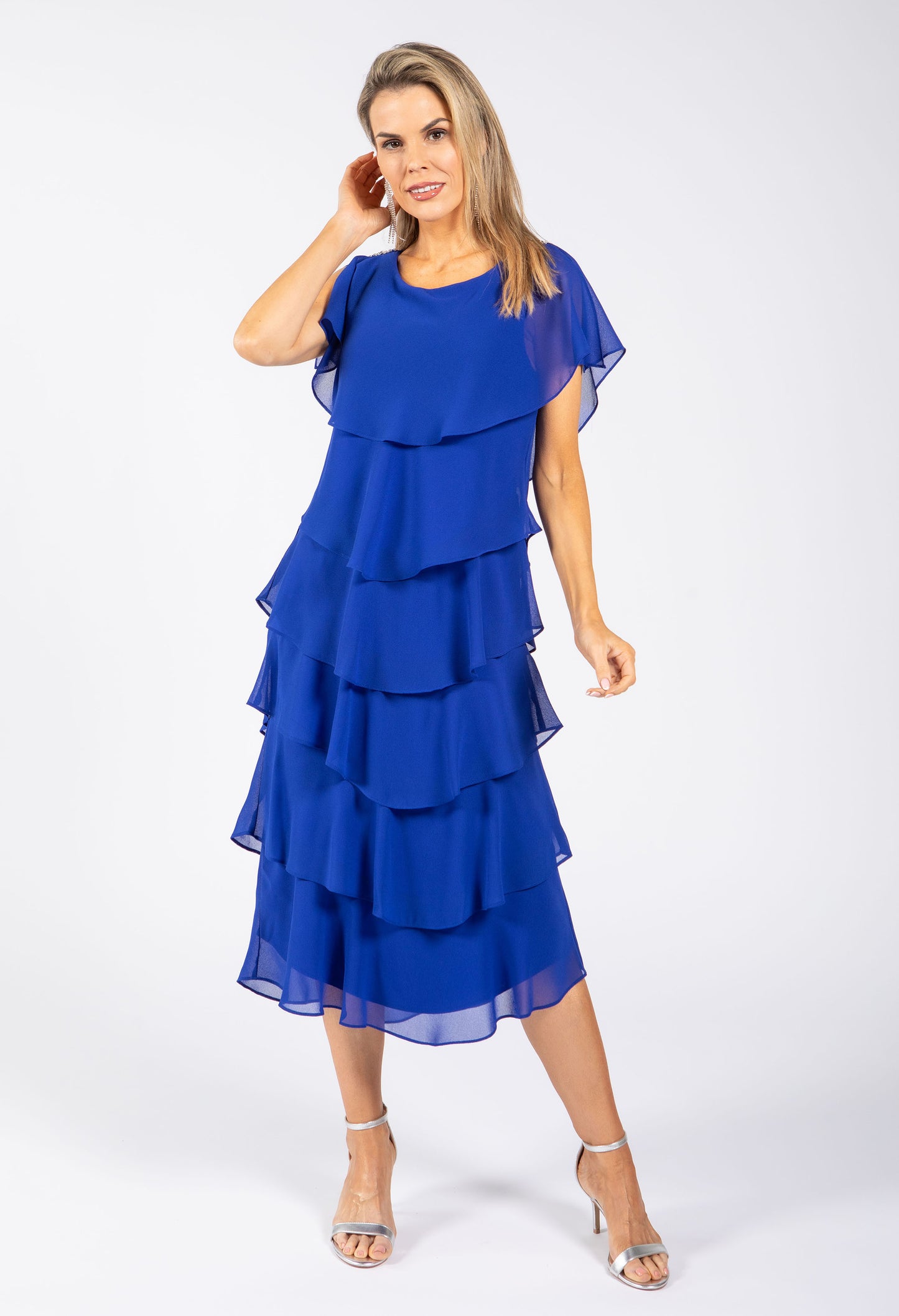 Georgette Chiffon Midi Dress