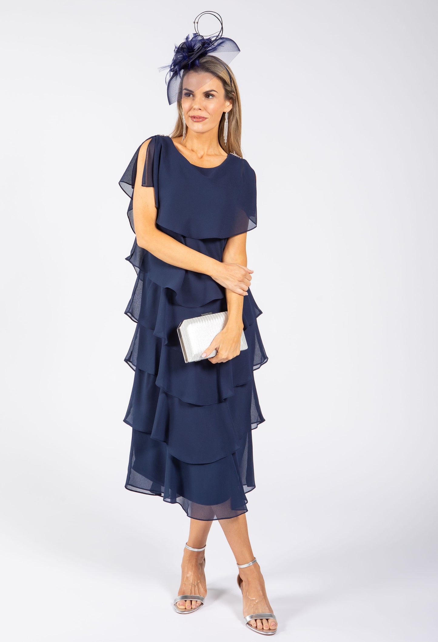 Georgette Chiffon Midi Dress